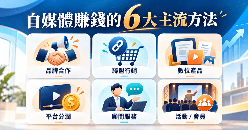 自媒體如何賺錢?流量、粉絲、品牌合作與變現模式一次看懂 1 image 20