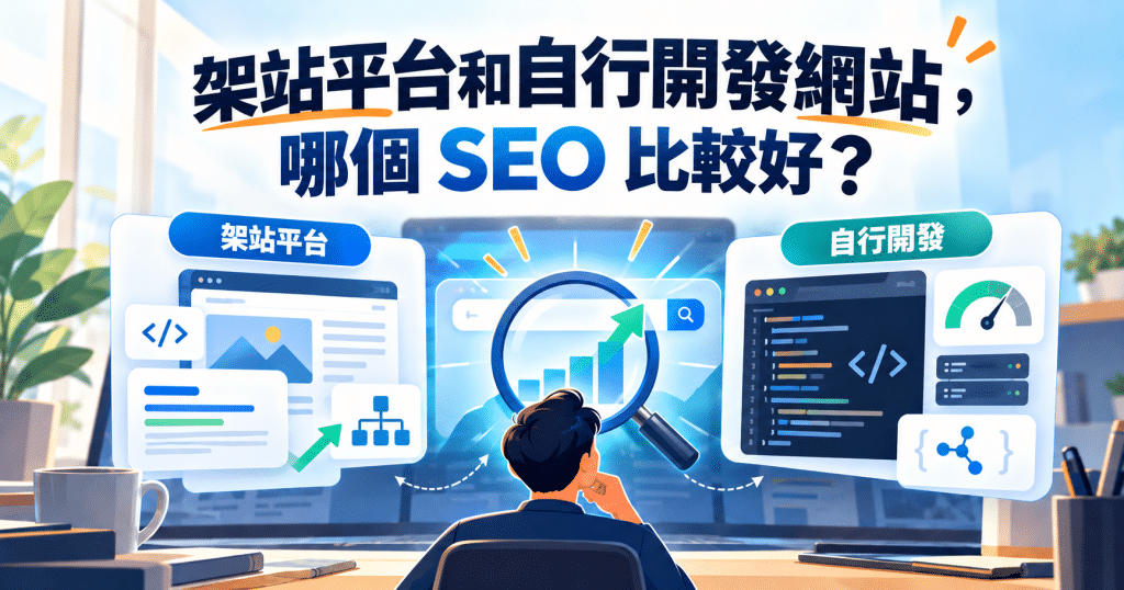架站平台和自行開發網站有什麼不同?成本、功能、SEO 與維護完整比較 2 image 5